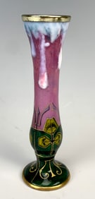 Paul Bonnaud Mini "Cloverleaf" Enamel Vase