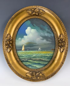 George Nemethy (American, b. 1952) "Sailboats"