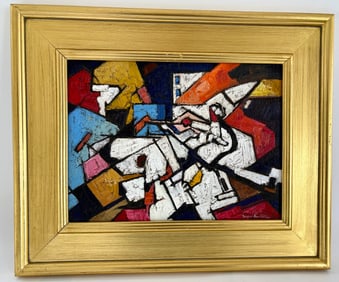 Serguie Novitchkov Modernist Oil Painting