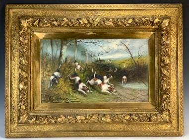 Edward Armfield (1817-1896) Hunting Dogs Painting