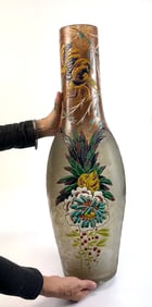 Monumental LeGras Cameo Glass Vase