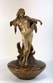 Goldscheider Art Nouveau Nude Figural Vase