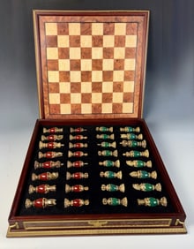 Imperial Faberge Jeweled & Enameled Chess Set