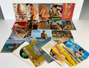 33 Vintage Nude Photo French Postcards