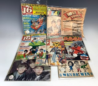 Group of 8 Vintage Beatles Magazines