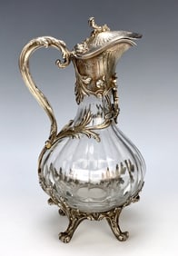 Ornate Gilt Bronze & Crystal Decanter