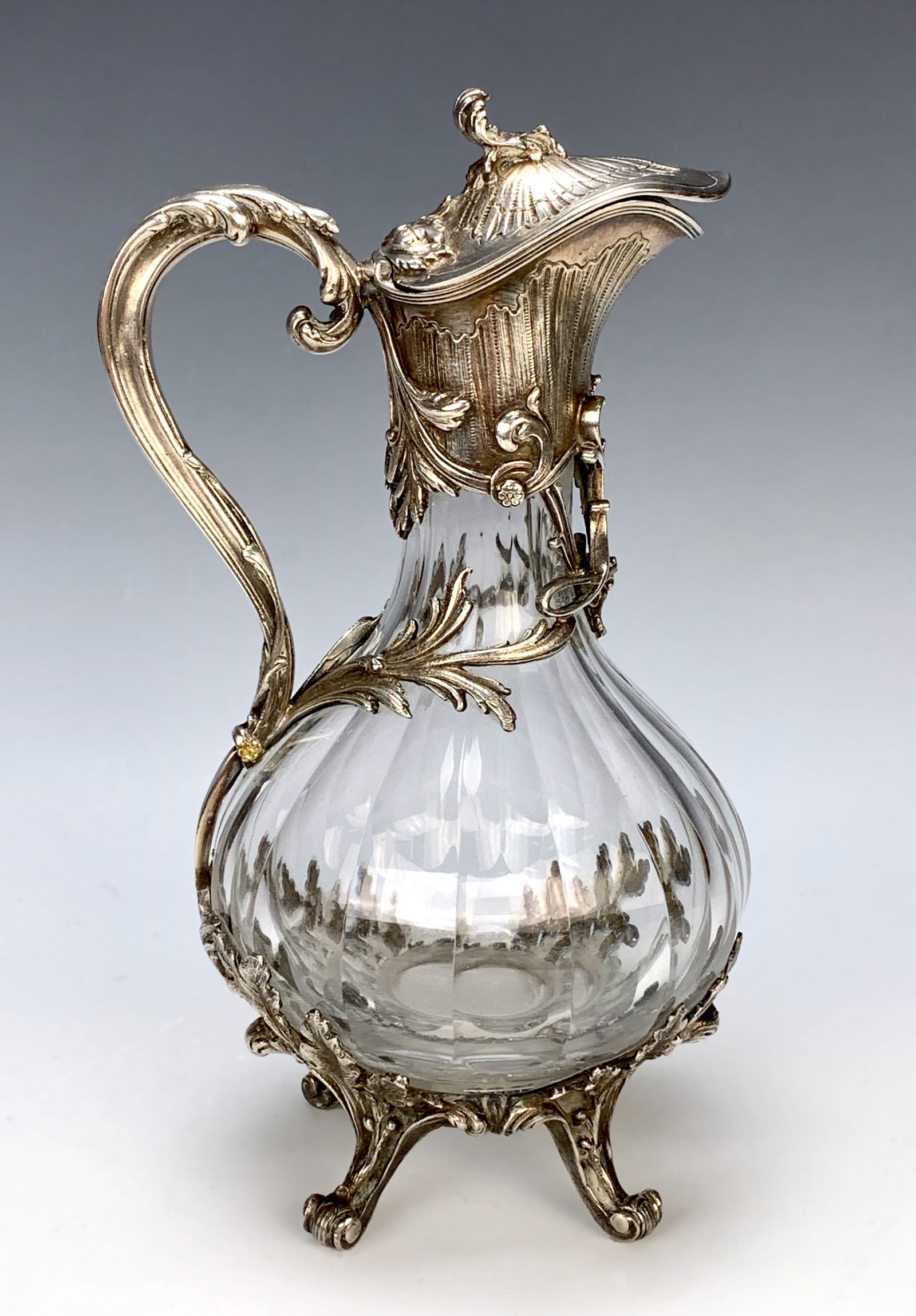 Ornate Gilt Bronze & Crystal Decanter (1 of 3)