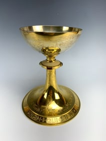 Ornate Neo Gothic Silver Chalice by Schwarzmann