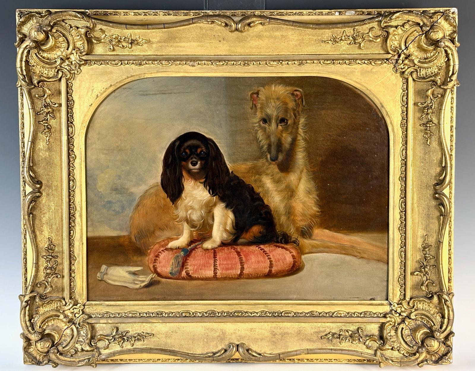 Dog Painting King Charles Spaniel & Wolfhound (1 of 6)