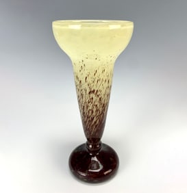 Schneider Art Deco Art Glass Vase