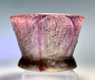 Argy-Rousseau Pate de Verre Art Glass Vase