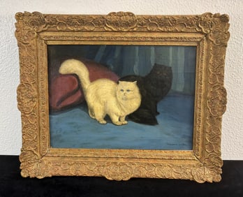 Adriene Lester Antique Cat Painting