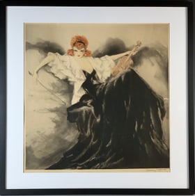 Louis Icart "Waltz Echoes" Original Etching