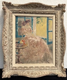 Louis Icart Oil Painting "La Table"