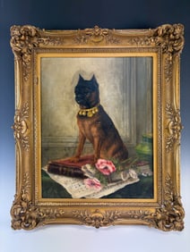 Sophie Pir Painting-Brussels Griffon Dog Portrait