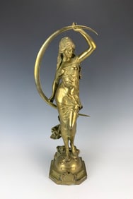 Bronze Sculpture"L. Aurore" by Auguste Moreau Sgd