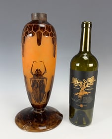 Le Verre Francais "Scarabees" Beetle Lamp Base