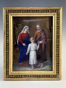 Limoges Antique Enamel Plaque