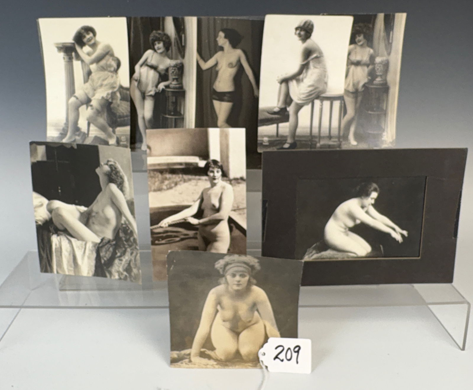 Lot of 9 Original Vintage Nude Photographs (1 of 1)