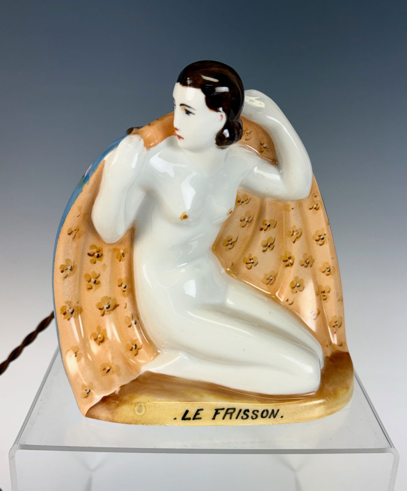 Art Deco Nude Le Frisson Perfume Lamp (1 of 3)