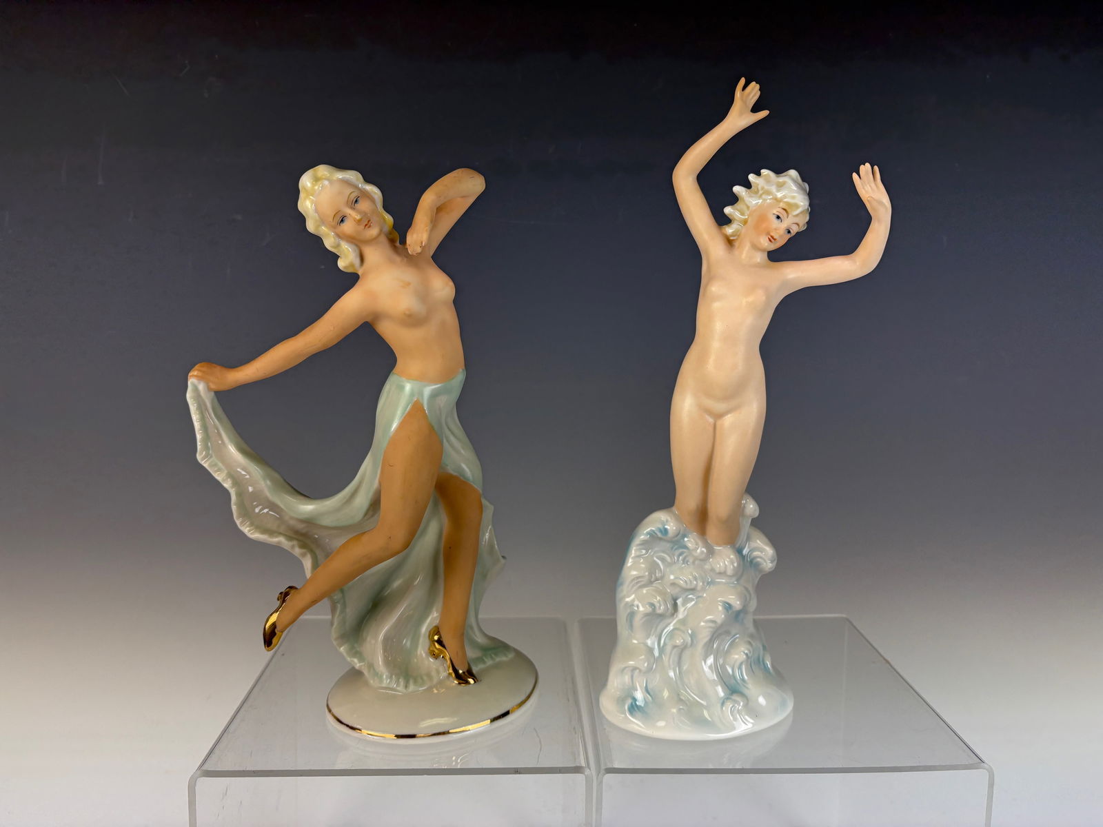 2 Wagner Porcelain Nude Figurines (1 of 4)