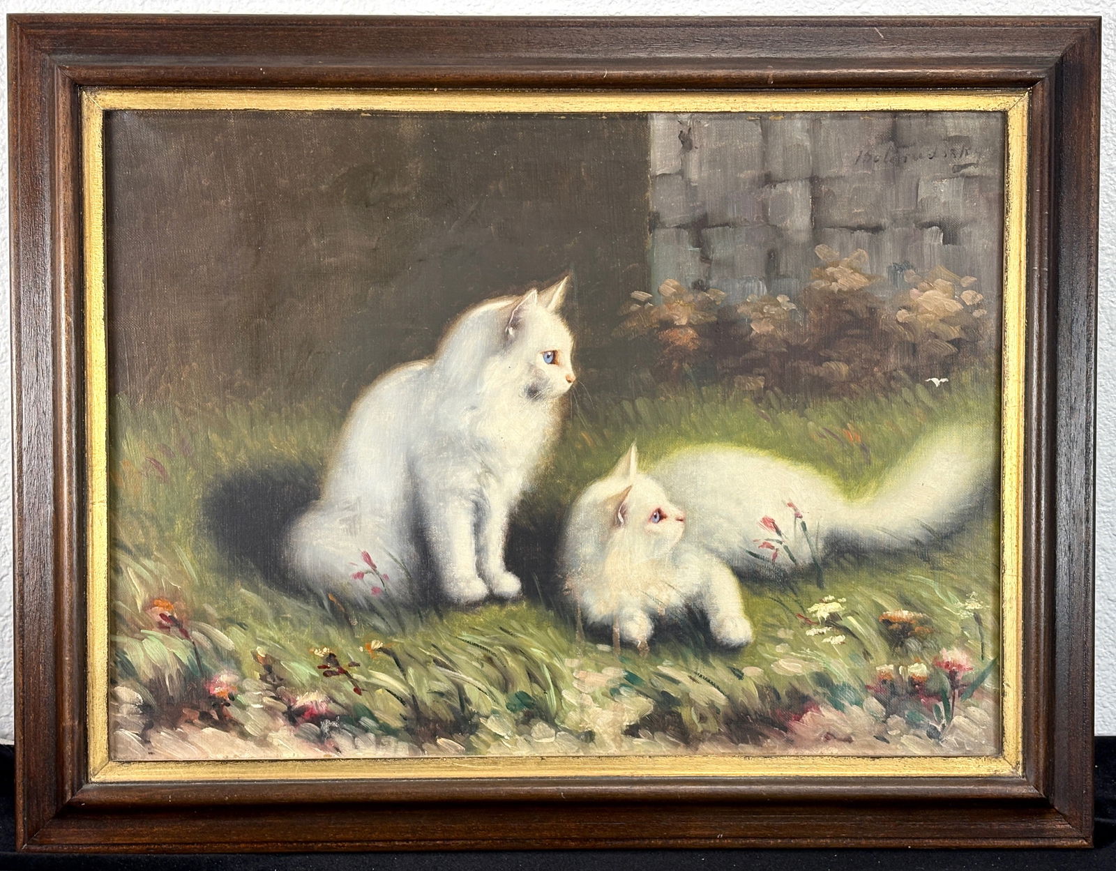 Beno Boleradsky White Cats Oil Painting (1 of 4)