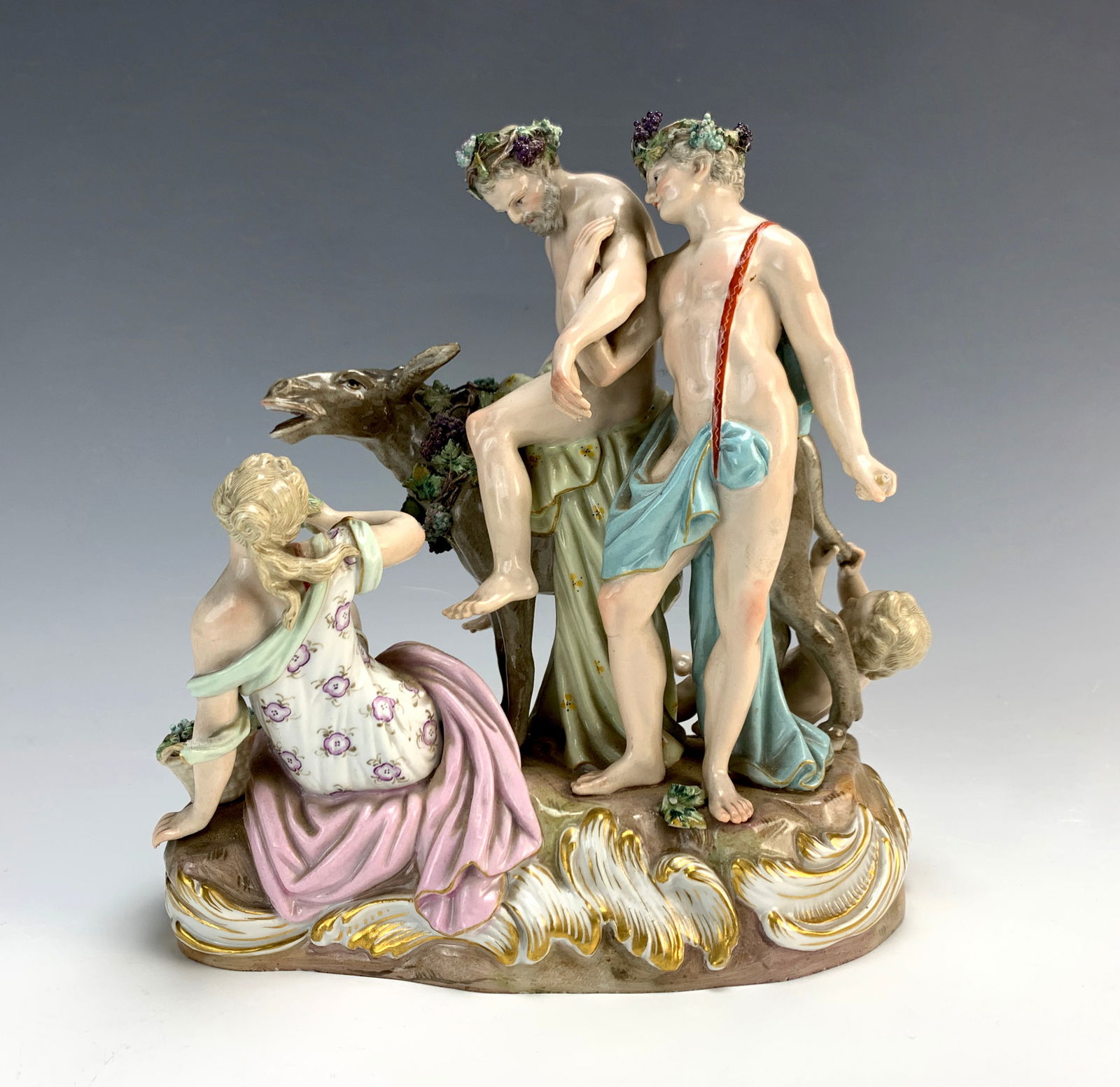Meissen "Bacchic Figures" Porcelain Group c. 1880 (1 of 3)