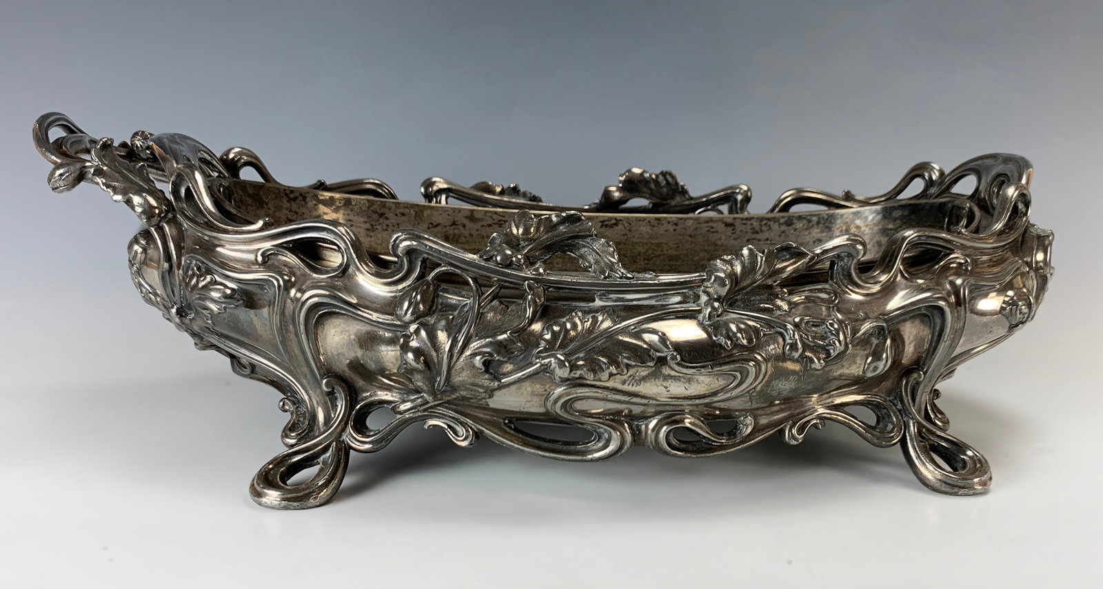 Victor Saglier Silvered Bronze Planter Sgd (1 of 5)