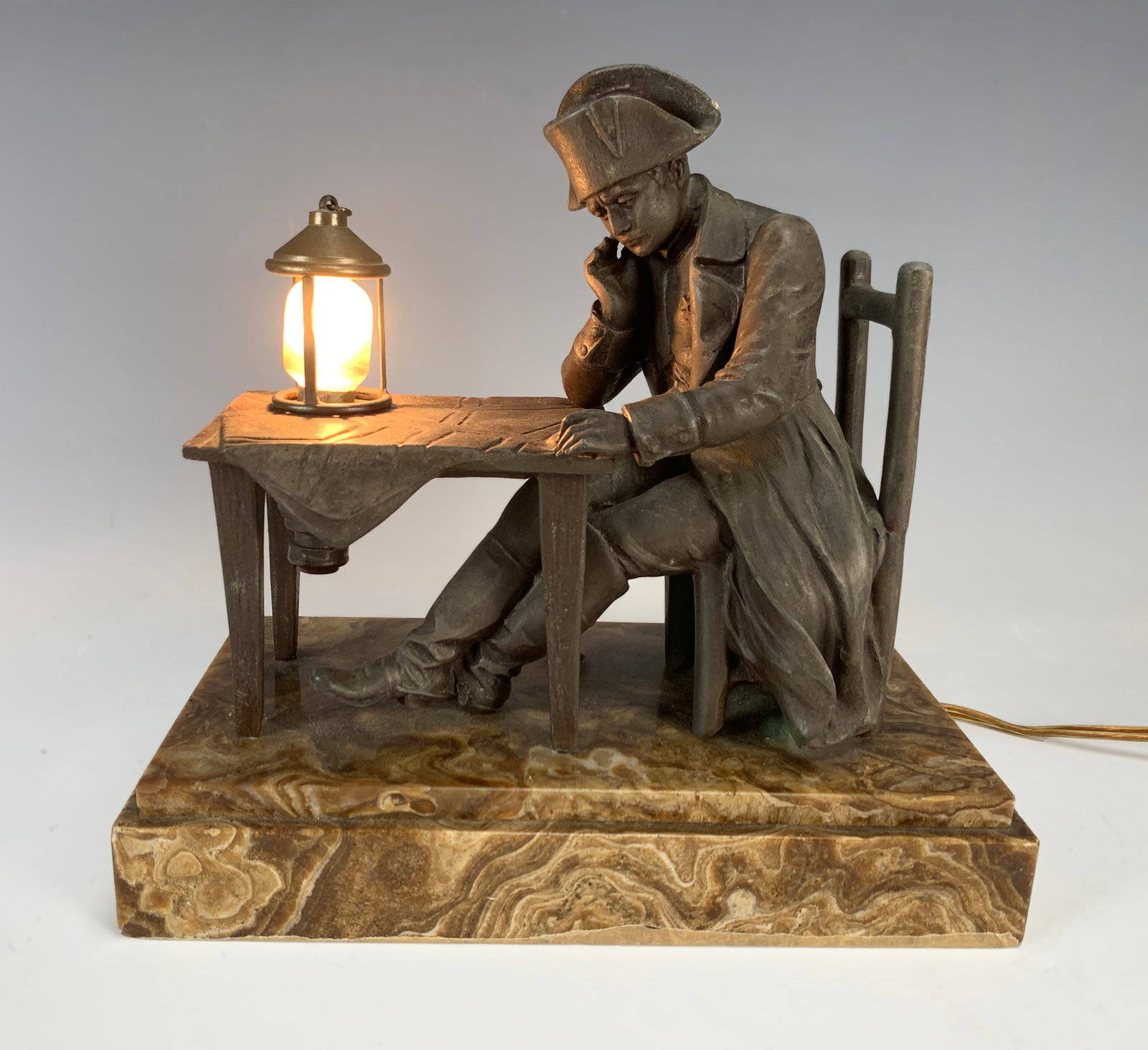 Napoleon Resting Night Lamp, Late 19th C (1 of 5)