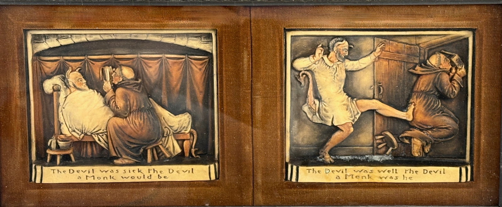 Two Humorous 3 Dimensional Devil Plaques - 2