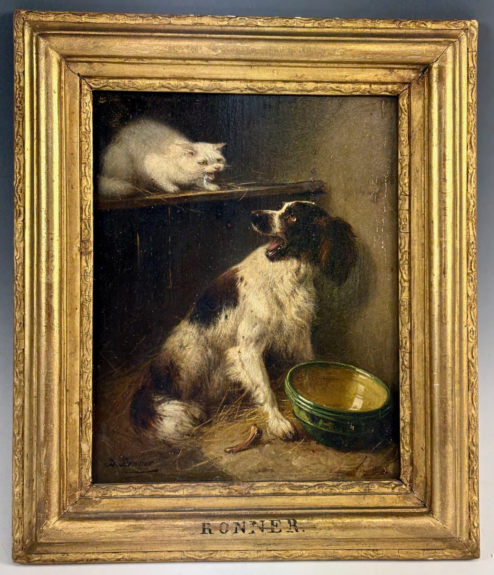 Henriette Roner Knip Dog & Cat Painting (1 of 5)
