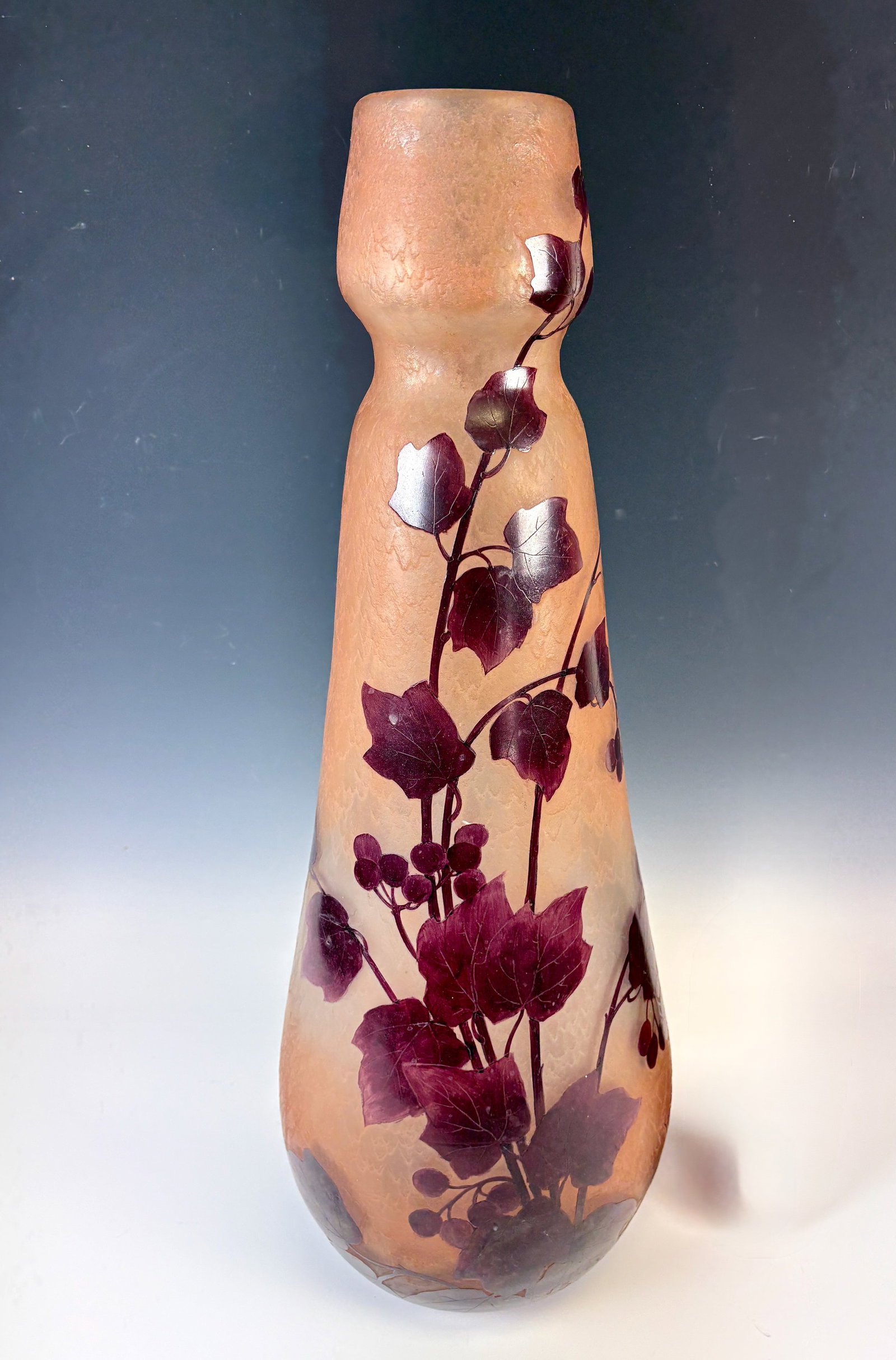 Monumental LeGras Cameo Glass Vase (1 of 5)
