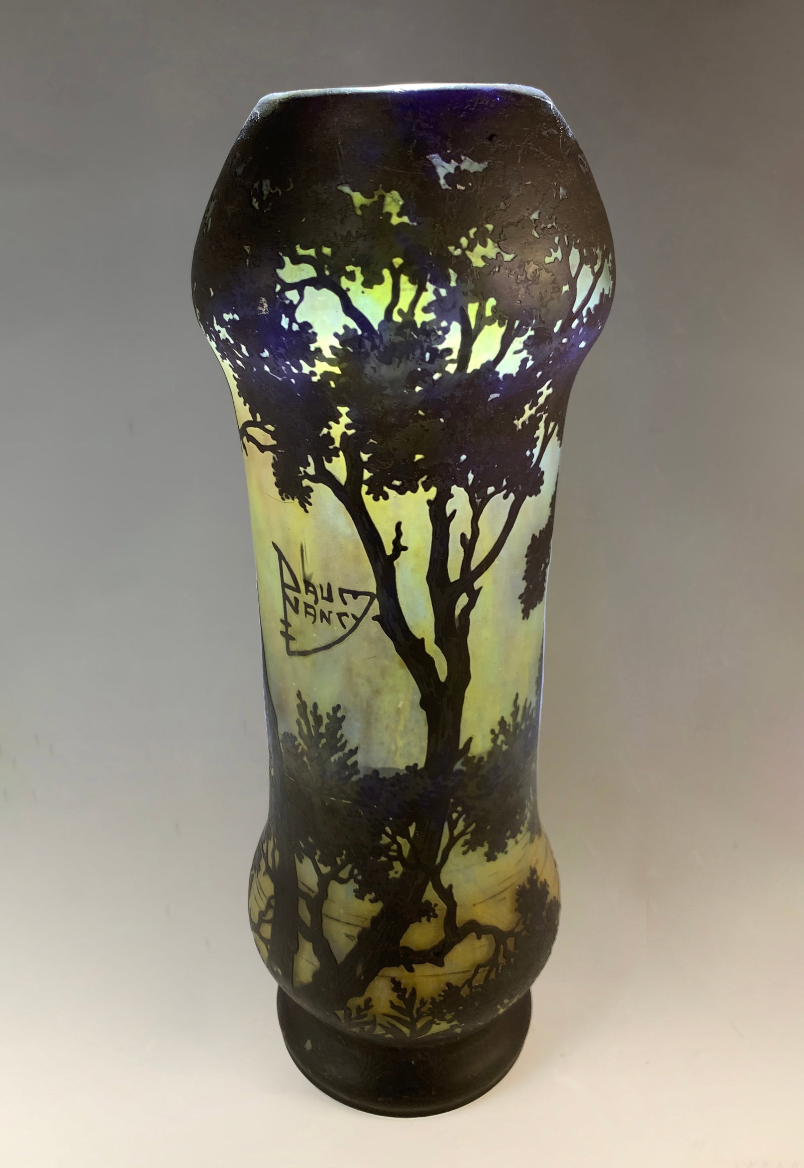 Daum Nancy Scenic Cameo Glass Vase Sgd (1 of 7)