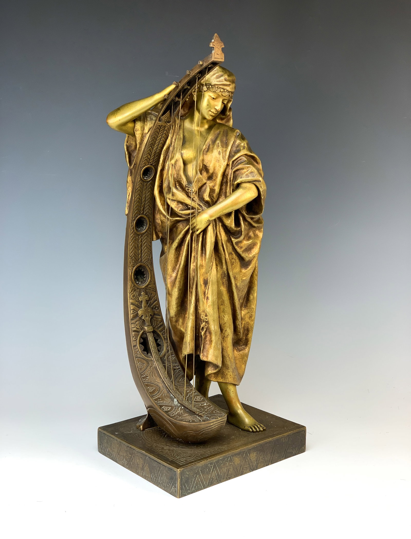 L Hottot Sgd Bronze Sculpture Daughter of Egypt (1 of 5)