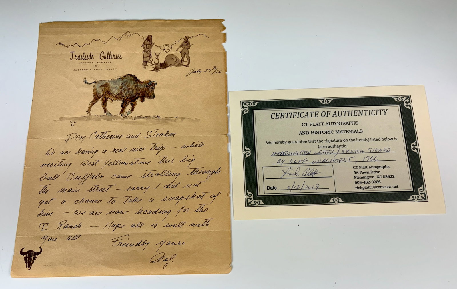 Olaf Weighorst Letter w Watercolor Illustrations (1 of 3)