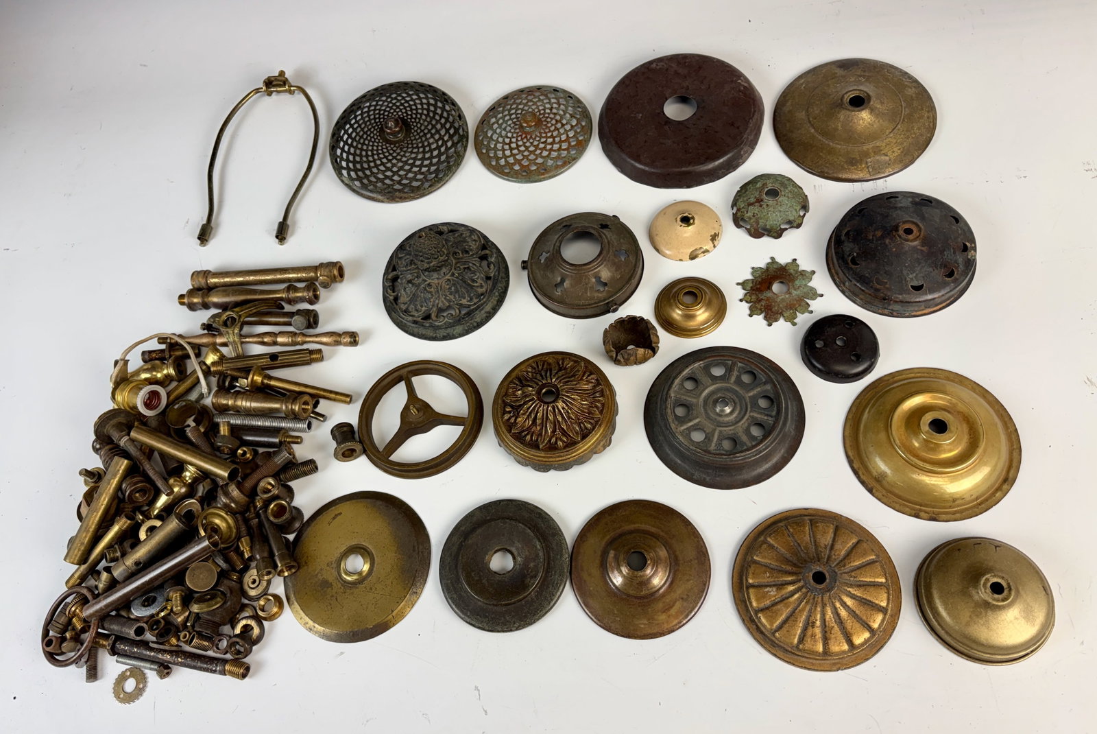 Large Lot Antique and Vintage Lamp Parts (1 of 3)