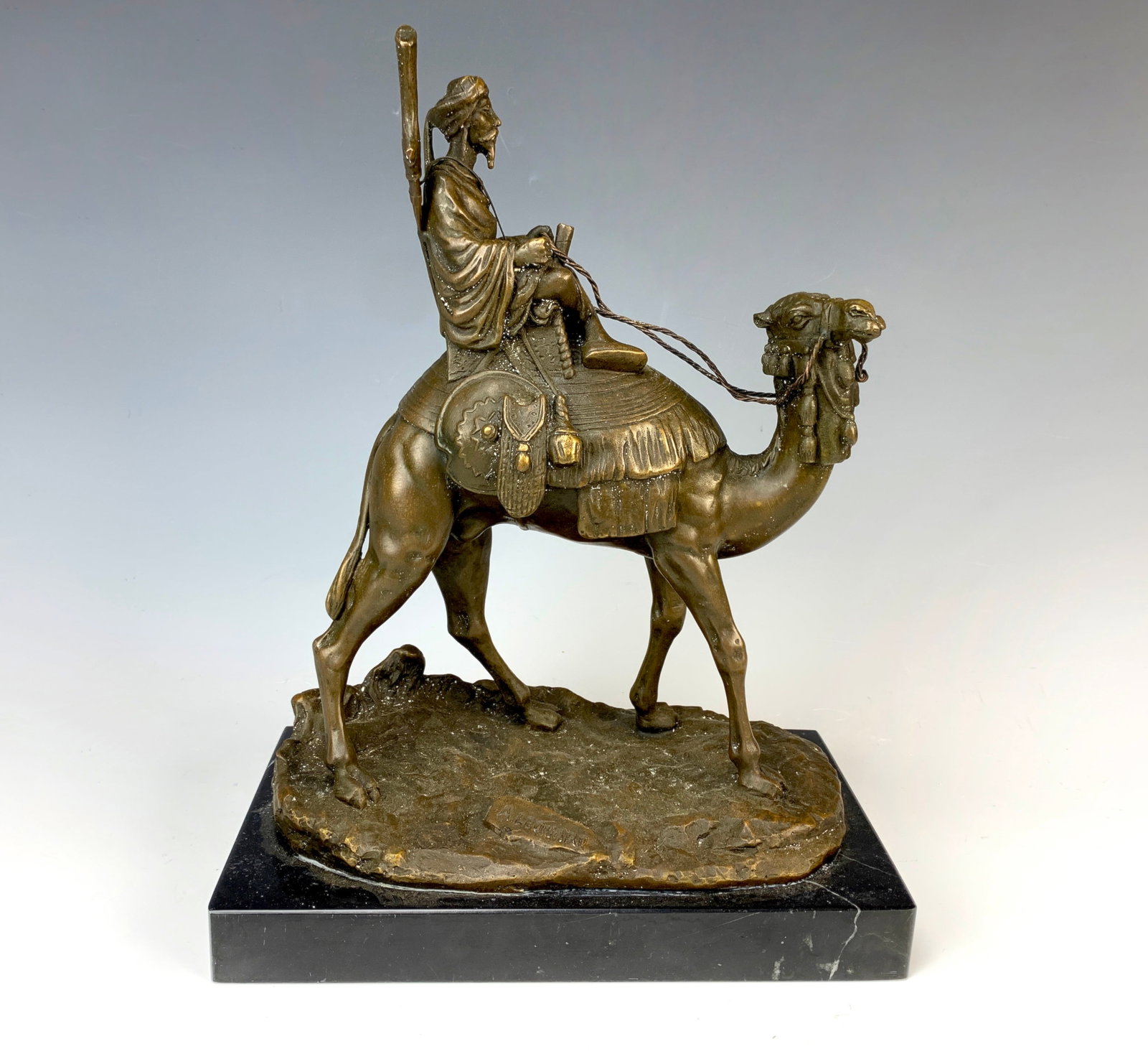 Alexandre Leonard Bronze Camel w Bedouin Rider (1 of 2)