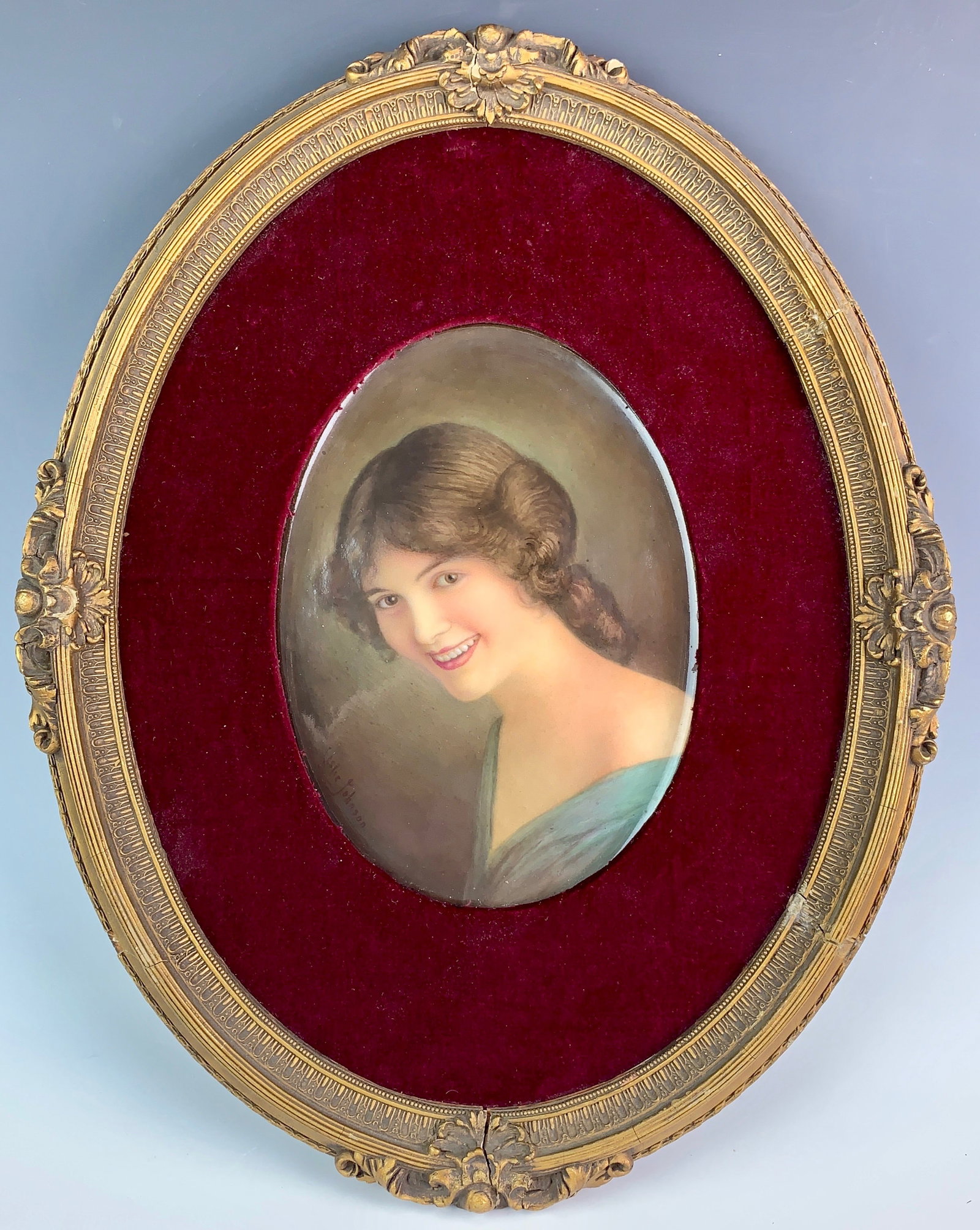 Leslie Johnson Doulton Artist Porcelain Painting (1 of 3)