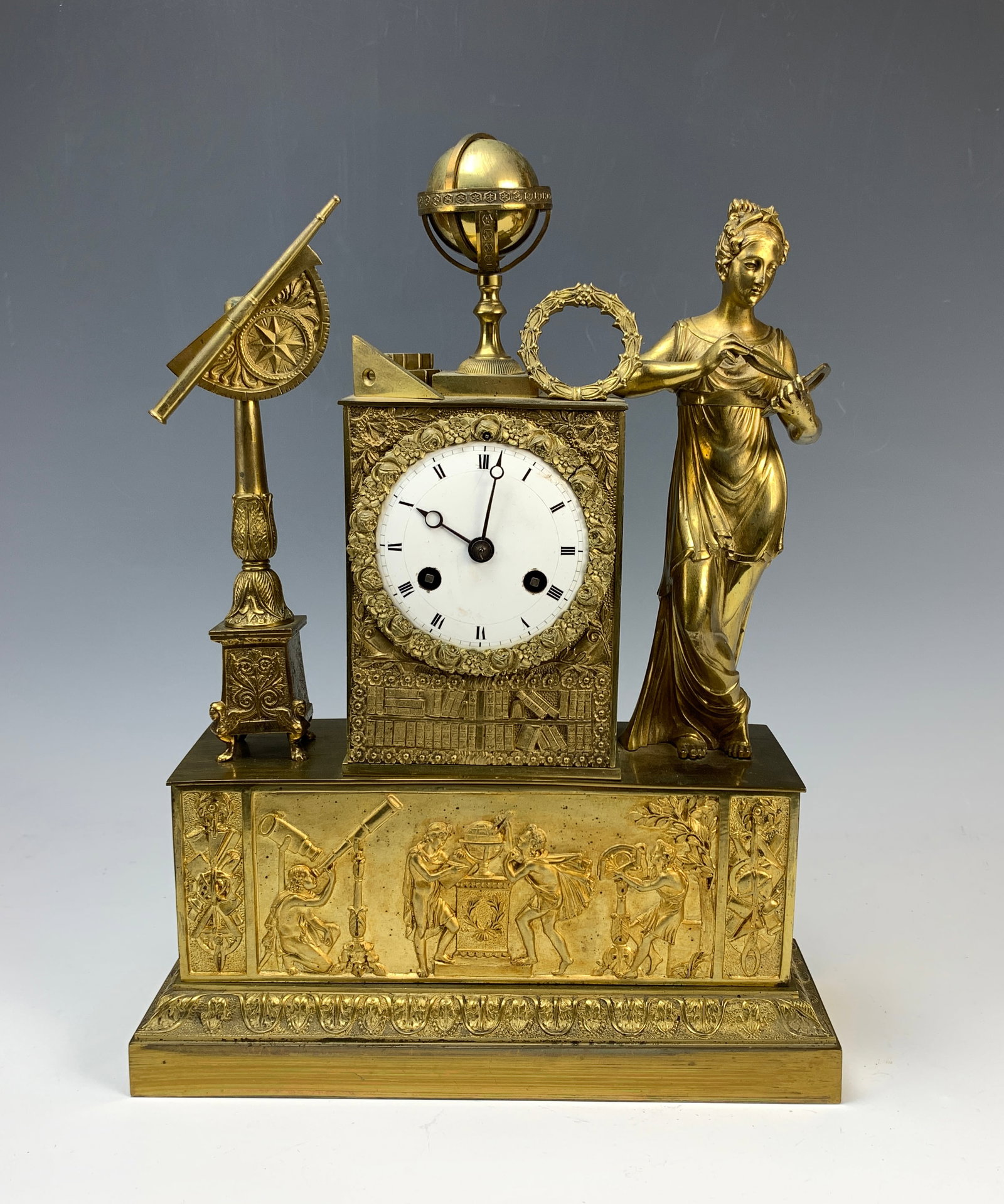 Gilt Bronze Empire Clock "Allegory Of Astronomy" (1 of 5)