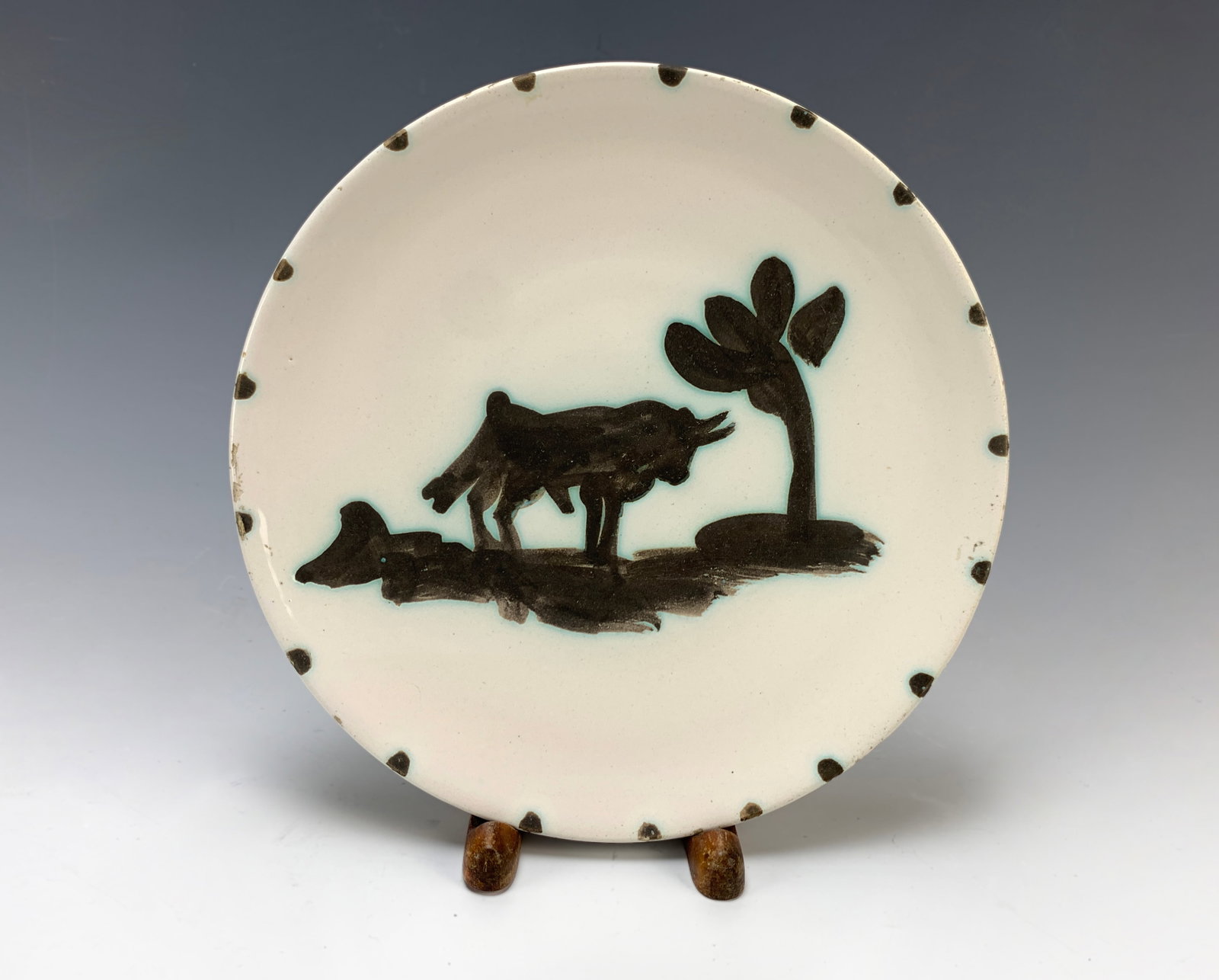 Pablo Picasso Ceramic "Taurean sous Arabe" Plate (1 of 3)