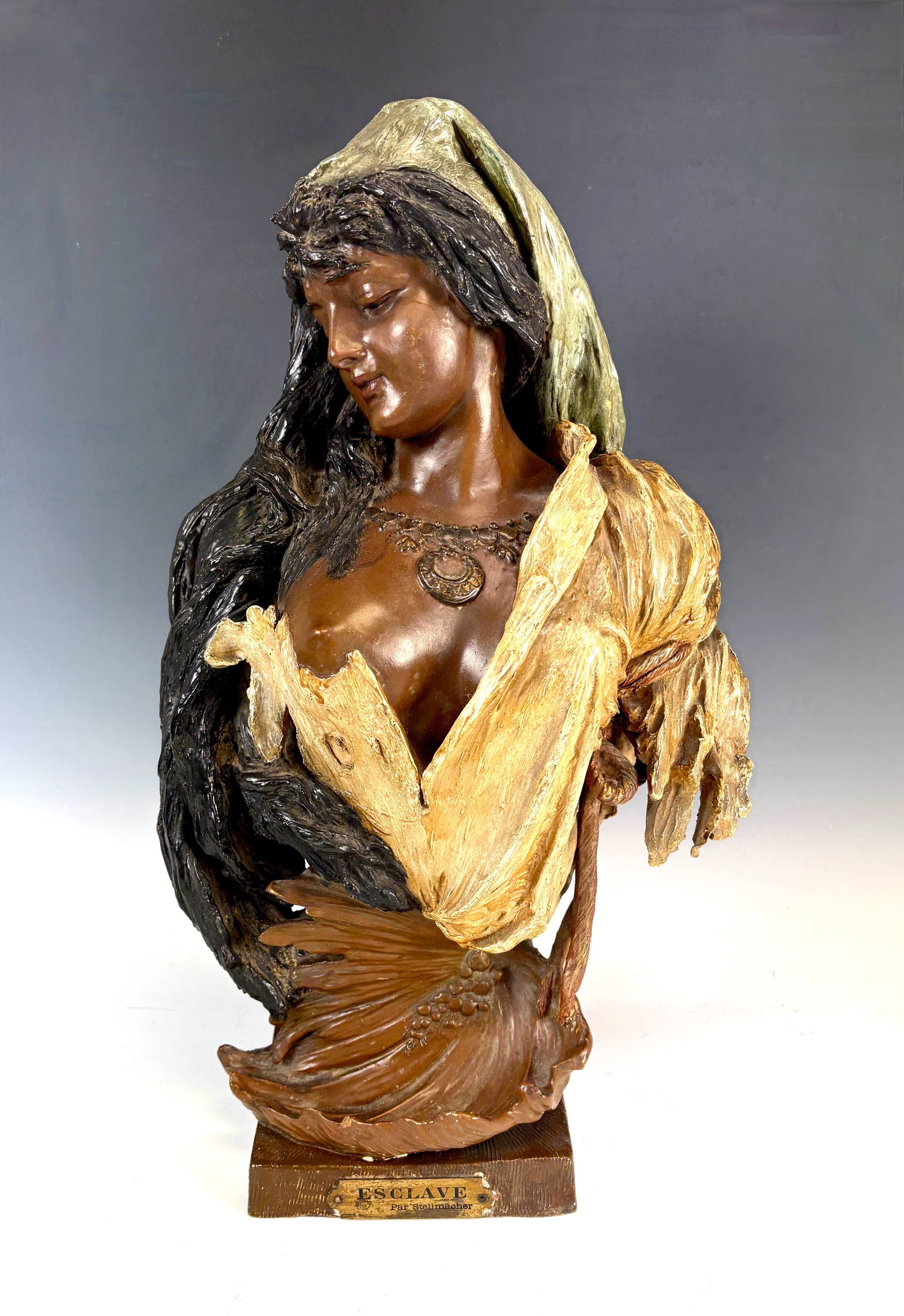 Eduard Stellmacher Bust of a Nubian Slave (1 of 6)