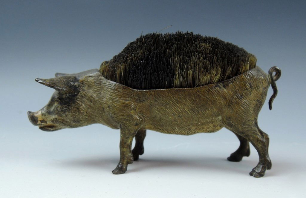 Antique Vienna Bronze Pig Pen Wipe (1 of 5)