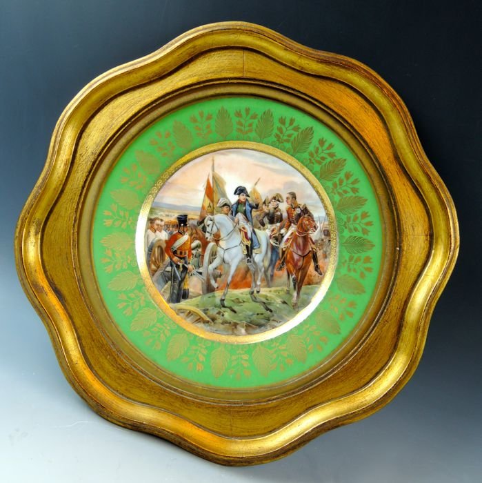 Royal Vienna & Capodimonte Gilt Wood Framed Plates (1 of 7)