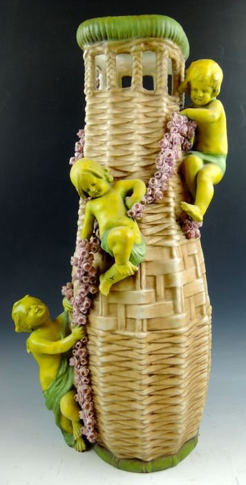 Monumental Amphora Basket Weave Vase (1 of 6)