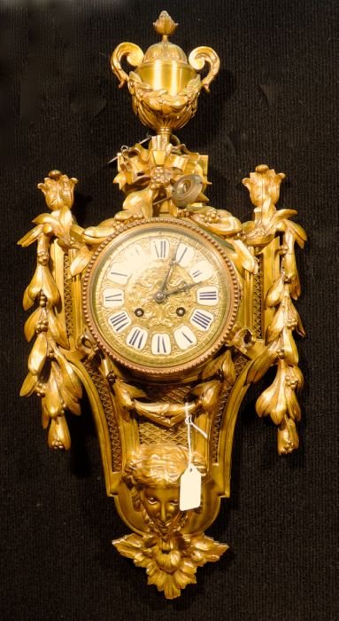 French Dore Bronze Louis IV Style Cartel Clock (1 of 3)