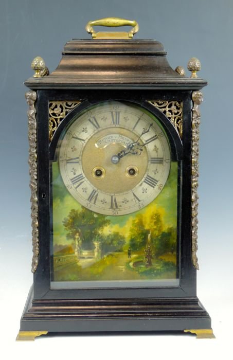 Dutch Ebonized  And Gilt  Antique Bracket Clock (1 of 6)