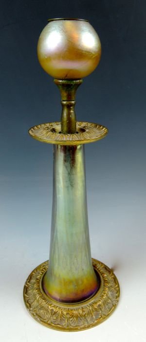 Rare Tiffany Furnaces Favrile Candle Stick (1 of 3)
