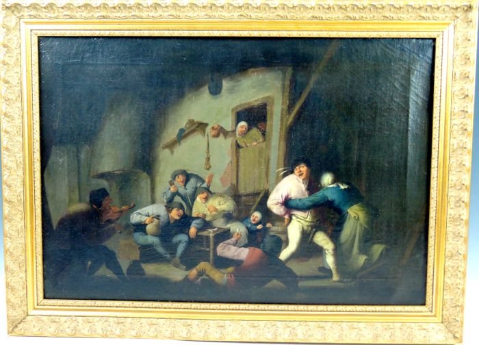 After Adrian Von Ostade (1610-1688) Oil on Canvas (1 of 4)