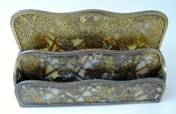 Tiffany Studios Grapevine Double Letter Rack (1 of 4)