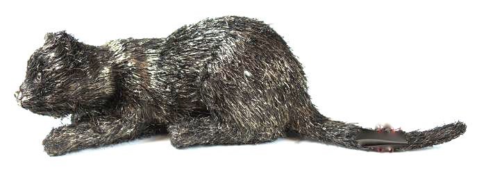 Rare Buccellati Sterling Silver Furry Cat (1 of 7)